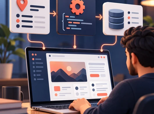 Laravel web uygulaması ve veritabanı akışı